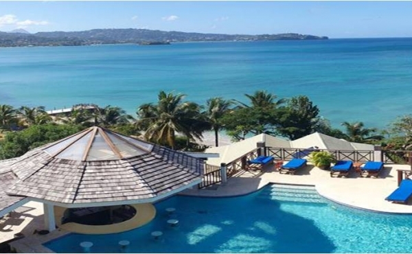 Beachfront boutique resort for sale in the Caribbean sea